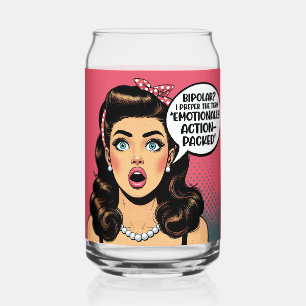 Verre Canette Paquet d'action Pinup_Rétro