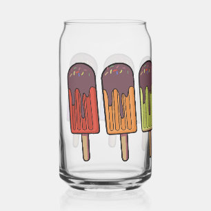 Verre Canette Parade de sucettes glacées arc-en-ciel