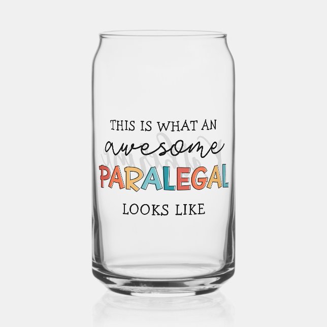 Verre Canette Paralegal sur mesure Awesome Assistant juridique a (Recto)