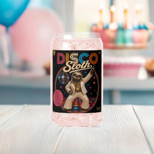 Verre Canette Paresseux Disco