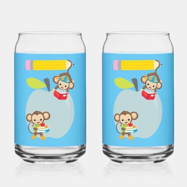 Verre Canette Pas mon cirque, pas mon singe  (Recto)
