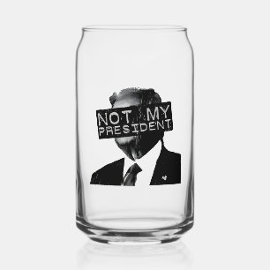 Verre Canette Pas mon président libéral anti-Trump