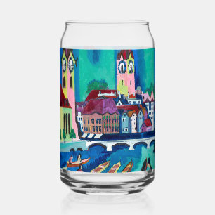 Verre Canette Paysage urbain expressionniste Kirchner Zurich