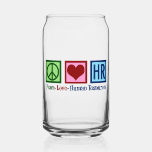 Verre Canette Peace Love RH Ressources humaines
