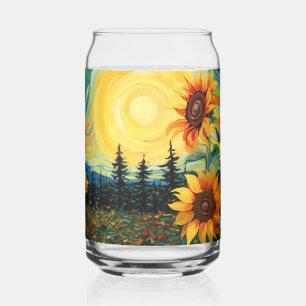 Verre Canette Peinture Tournesols de Van Gogh