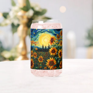Verre Canette Peinture Tournesols de Van Gogh