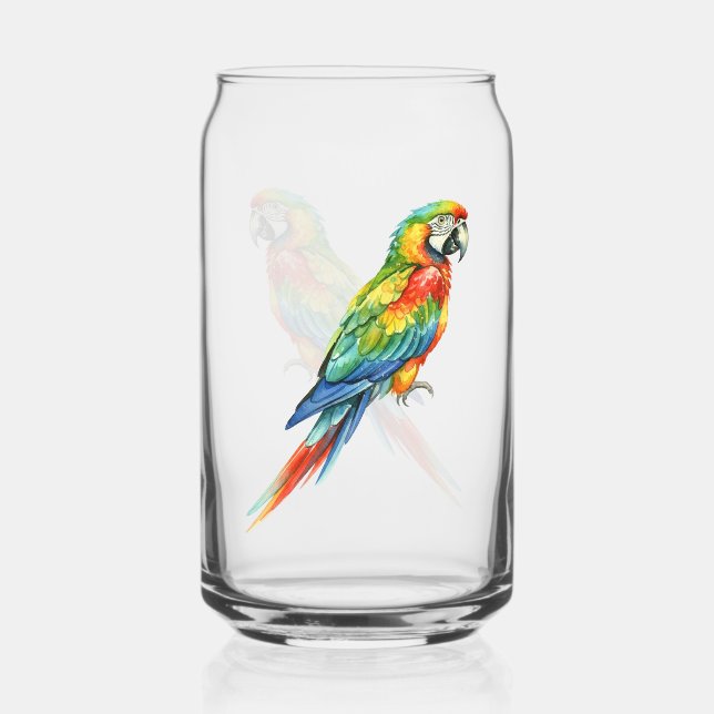 Verre Canette Perroquet (Recto)