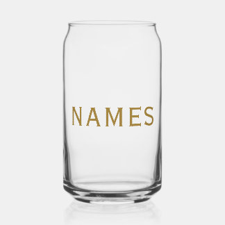 Verre Canette Personalized With Last Name or Nickname on Them
