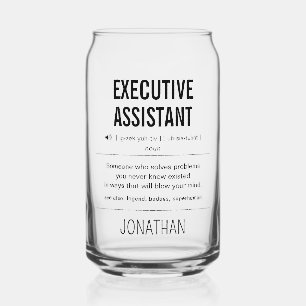 Verre Canette Personnalisé Adjoint Exécutif Amusant