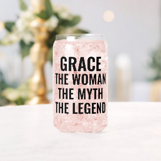 Verre Canette Personnalisé La Femme Le Mythe La Légende