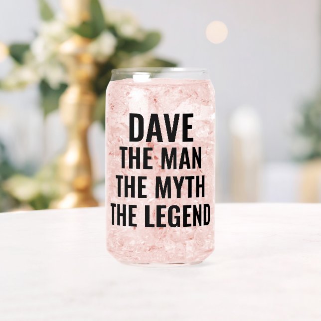 Verre Canette Personnalisé L'Homme Le Mythe La Légende (Insitu (Mariage))