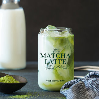Verre Canette Personnalisé Matcha Latte Lover