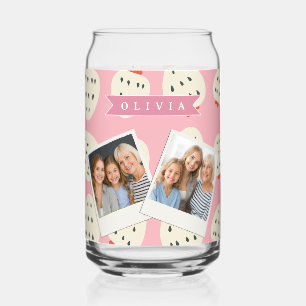 Verre Canette Personnalisé Rose Fruité Nom de fille Mignon