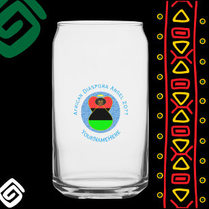 Verre Canette Personnaliser Drapeau de l'Ange de la Diaspora Afr