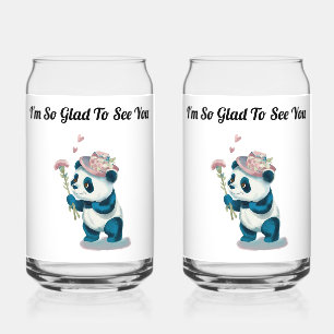 Verre Canette Personnaliser Panda Soda Glass