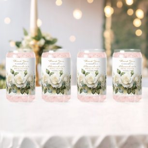 Verre Canette Personnalisez Remerciements de Fête de Mariage Ros