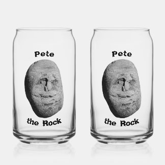 Verre Canette Pete the Rock Glassware