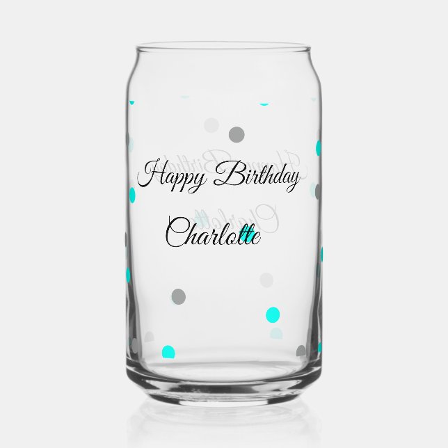 VERRE CANETTE PETIT ANNIVERSAIRE DE CUTIE (Recto)