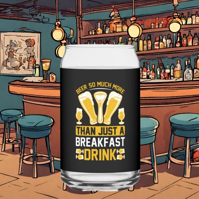 Verre Canette Petit déjeuner de bière amusant (Créateur téléchargé)