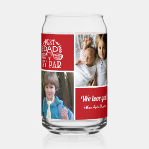 Verre Canette Photo Collage Best Papa Par Fête des pères
