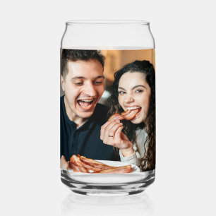 Verre Canette Photo de manger du bacon Personnaliser