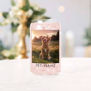 Verre Canette Photo personnalisée avec le nom de votre chien sur
