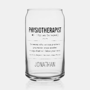 Verre Canette Physiothérapeute personnalisée drôle