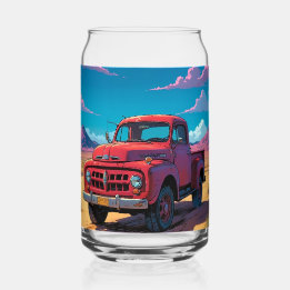 Verre Canette Pick-up Américain Classique