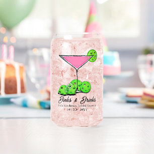 Verre Canette Pickleball Cosmo Dinks & Drinks Personnalisé