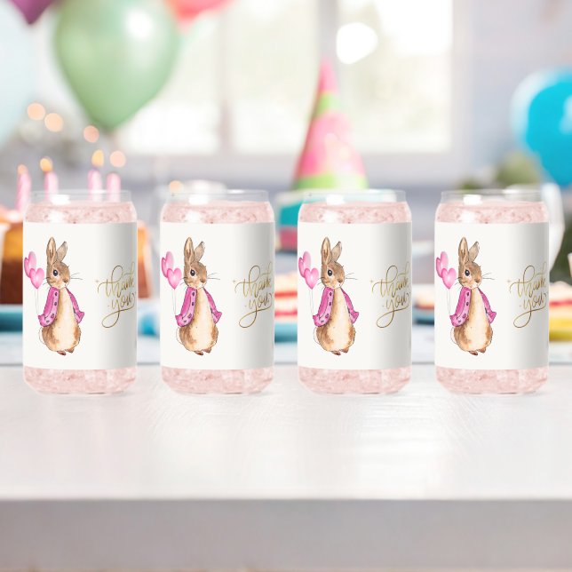 Verre Canette Pierre le Merci lapin (Insitu (Anniversaire))