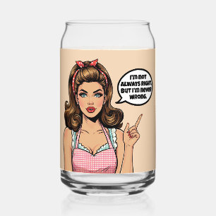 Verre Canette Pinup rétro_ Pas mal