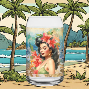Verre Canette Plage de Cute Hawaii Maison de plage Rétro