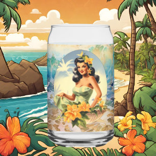 Verre Canette Plage de Cute Hawaii Maison de plage Rétro