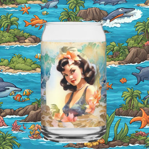Verre Canette Plage de Cute Hawaii Maison de plage Rétro
