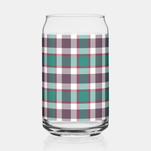 Verre Canette Plaid vert (Recto)