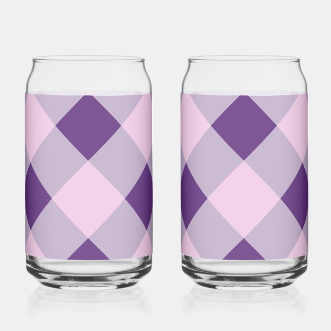 Verre Canette Plaid violet (Gauche)