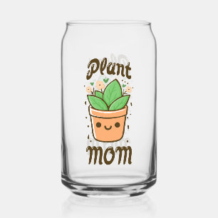 Verre Canette Plante Maman mignonne Fête des mères Fête de la mè