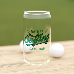 Verre Canette Plutôt Être Golfing Dit Papa Golfer Monogrammed