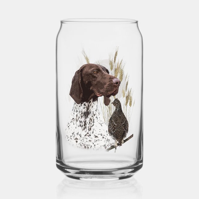 Verre Canette Pointeurs germains (GSP) (Recto)