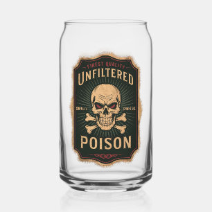 Verre Canette Poison non filtré Halloween Party Vintage