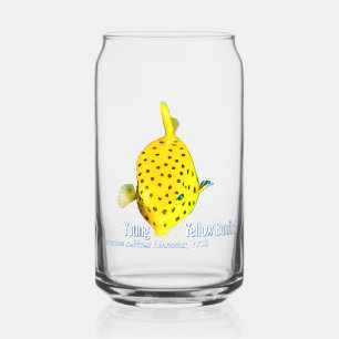 Verre Canette Poisson jaune