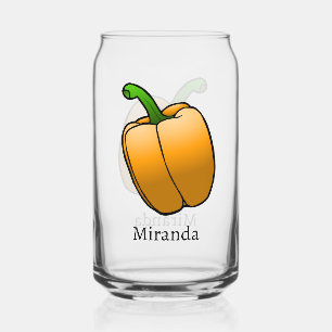 Verre Canette Poivron Orange