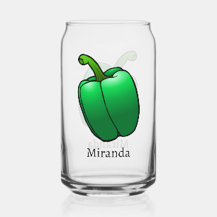 Verre Canette Poivron Vert