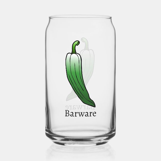 Verre Canette Poivron Vert Long Doux (Recto)