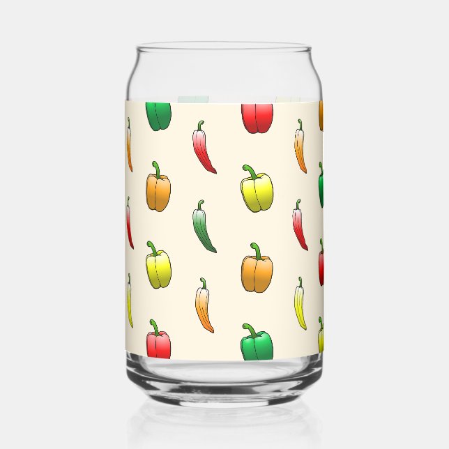 Verre Canette Poivrons et poivrons doux longs (Recto)