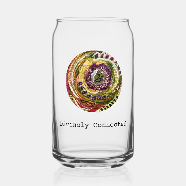 Verre Canette Portail de mantra et de prière divinement connecté (Verso)