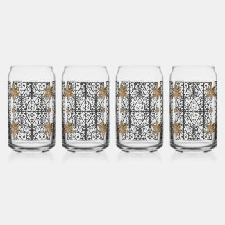 Verre Canette Porte de jardin de ville