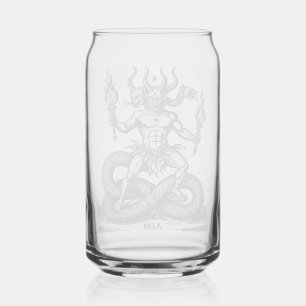 Verre Canette Porteur de Flambeau Brûlant