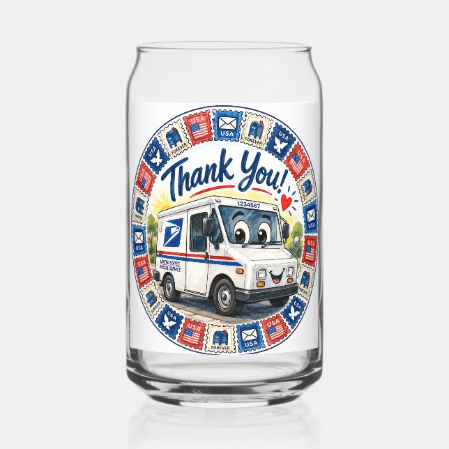 Verre Canette Postal Workers Appreciation  (Verso)