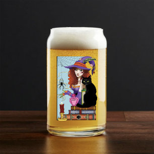 Verre Canette Potions de sorcières de livres de chats